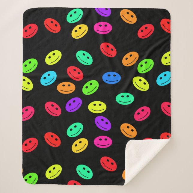 Smile Face sherpa couverture (Devant)