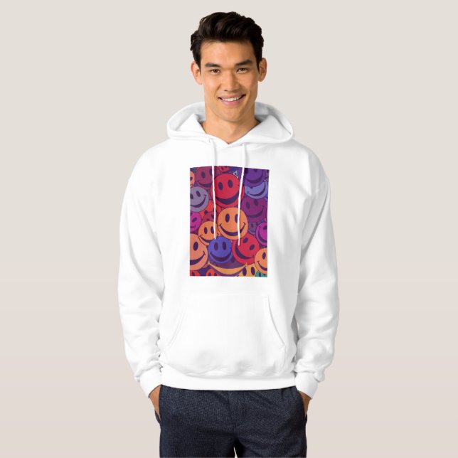 Smile Face Sweat - shirts à capuche (Devant entier)