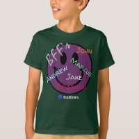 Smile Face T - Shirt - BESTE FREUNDIN Pflaume Emoj