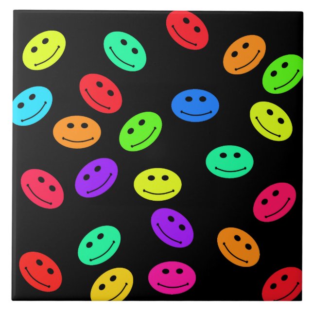 Smile Face Tile Fliese (Vorderseite)