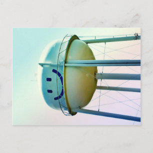 Smile Face Water Tower, Elroy, TX Postkarte