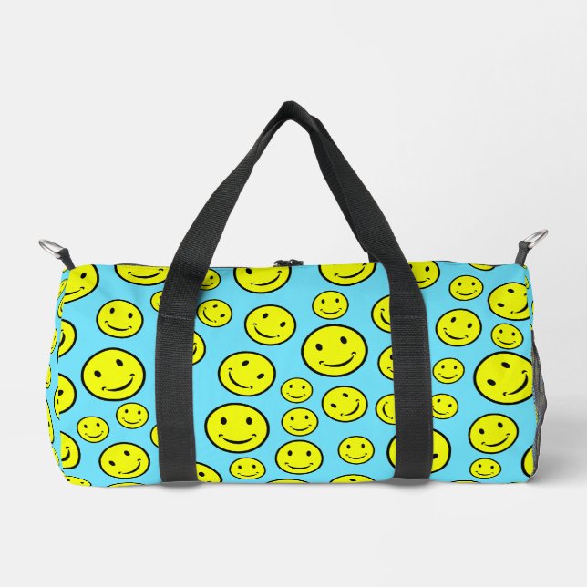 Smile Faces Design Duffle Bag (Vorderseite)