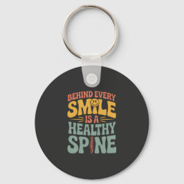 Smile Gesunder Spine Chiropraktor Zitat Design Schlüsselanhänger