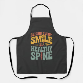 Smile Gesunder Spine Chiropraktor Zitat Design Schürze