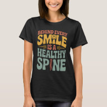 Smile Gesunder Spine Chiropraktor Zitat Design
