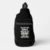 Smile-Grind-Gymnastik-Zitat mit weißem Text