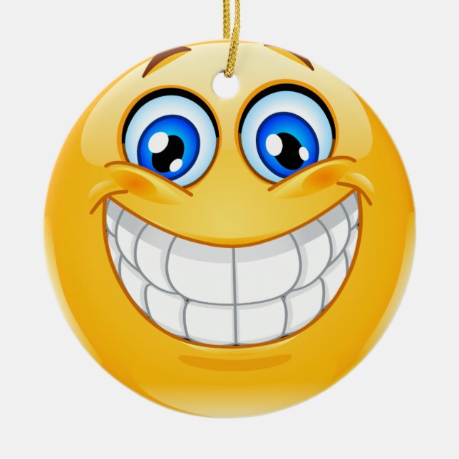 Smile Happy Face Friendship Ornamenet - SRF Keramikornament (Vorne)