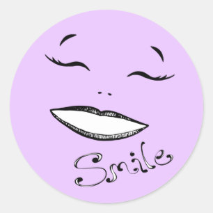 Smile happy girls rose autocollant rose rose