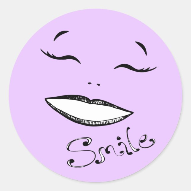 Smile happy girls rose autocollant rose rose (Devant)