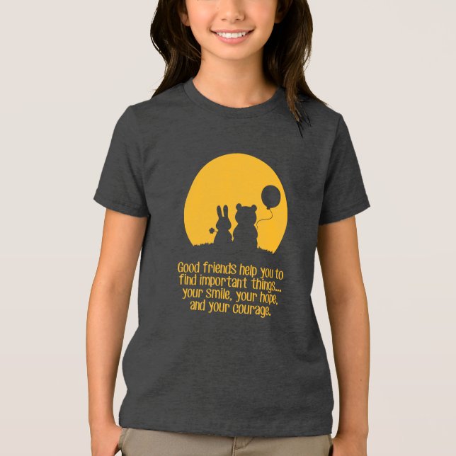 Smile, hope, courage Tri-Blend shirt (Vorderseite)