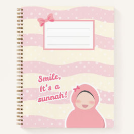"Smile it is a sunnah" Notebook Notizbuch