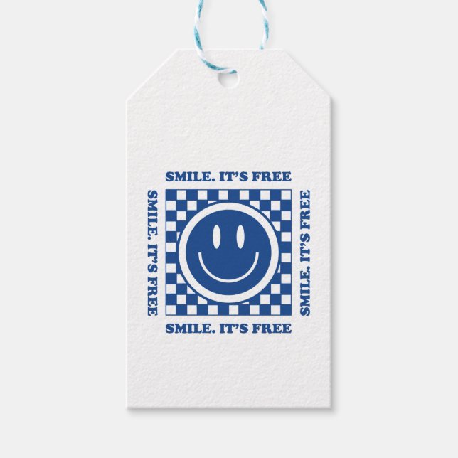 Smile It's Free Geschenkanhänger (Vorderseite)