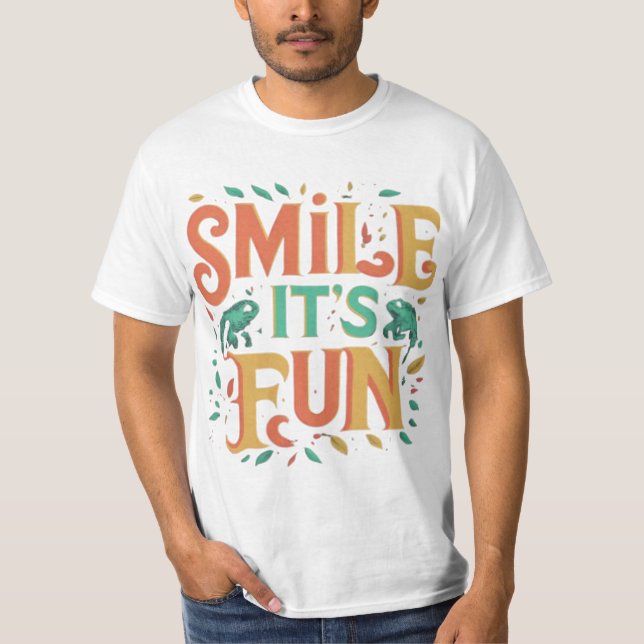 Smile, It's Fun - T-shirt Vibes joueuses" (Devant)