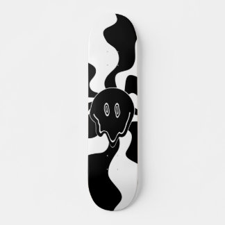 Smile Melt - Schwarz und Weiß Skateboard