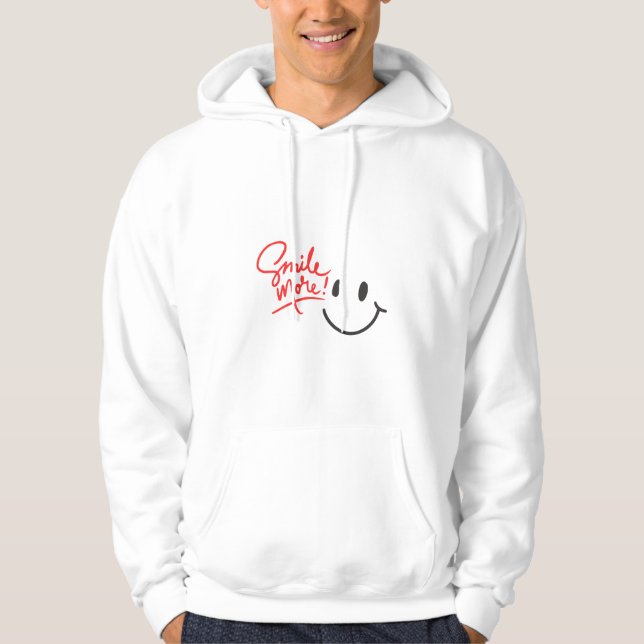 Smile More! Positive Vibes Hoodie  (Vorderseite)
