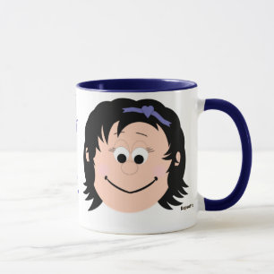 Smile Mugs Black Hair Girl
