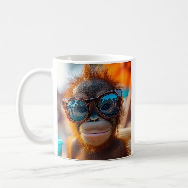 Smile Orangutan Kaffeetasse (Links)