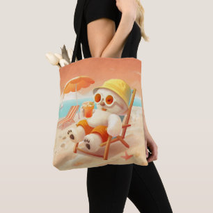 Smile Pup: Strandmodus eingeschaltet lächelnder Bi Tasche