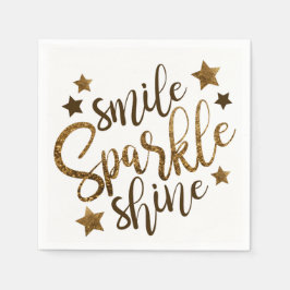 Smile Sparkle & Shine Serviette