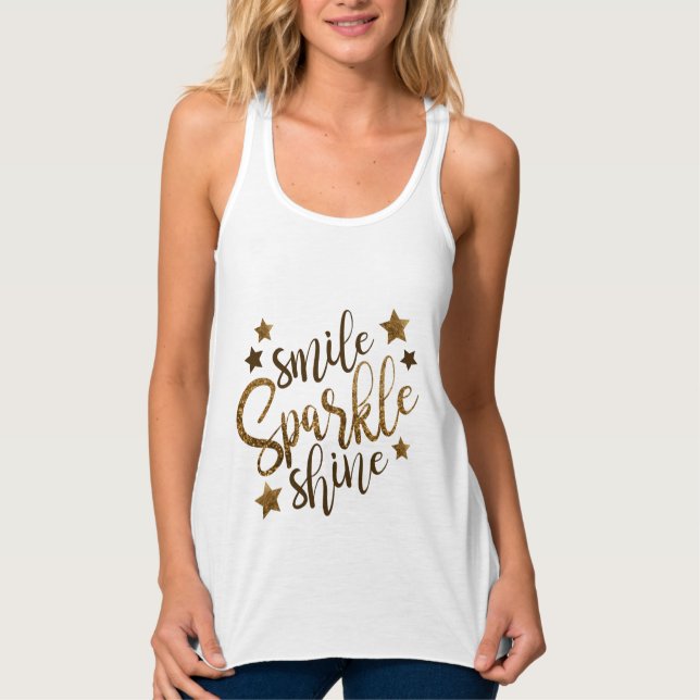 Smile Sparkle Shine Tank Top (Vorderseite)