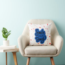 Smile Typografie Kissen