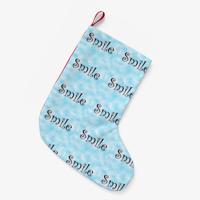 Smile-Weihnachten-Strumpf Kleiner Weihnachtsstrumpf (Vorderansicht (hängend))