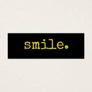 Smile Yellow Black Typographie