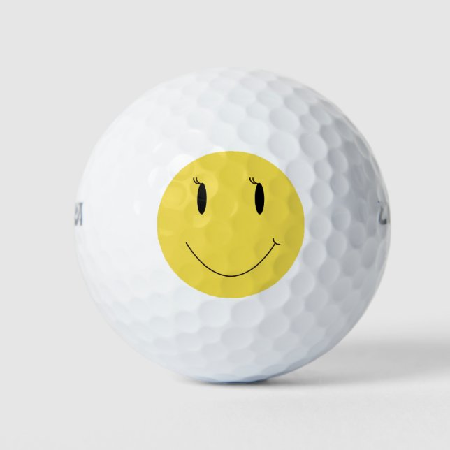 Smile  Yellow face 006 Golfball (Vorderseite)