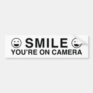 Smile You’re On Camera Autoaufkleber