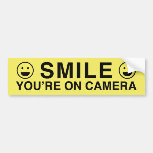 Smile You’re On Camera Autoaufkleber