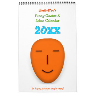 SmiledYou Funny Quotes & Jokes 2024 New Year Wall Kalender