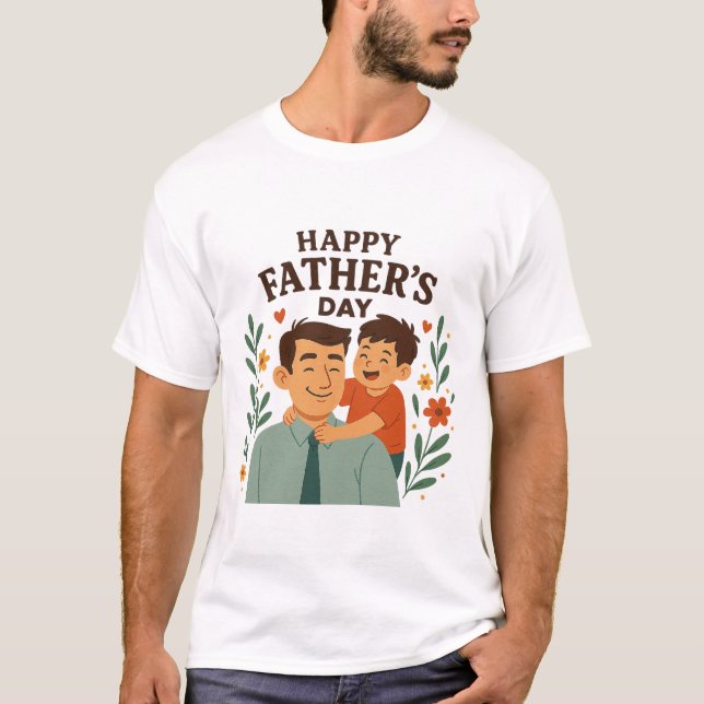 Smiles for Dad T-Shirt (Vorderseite)
