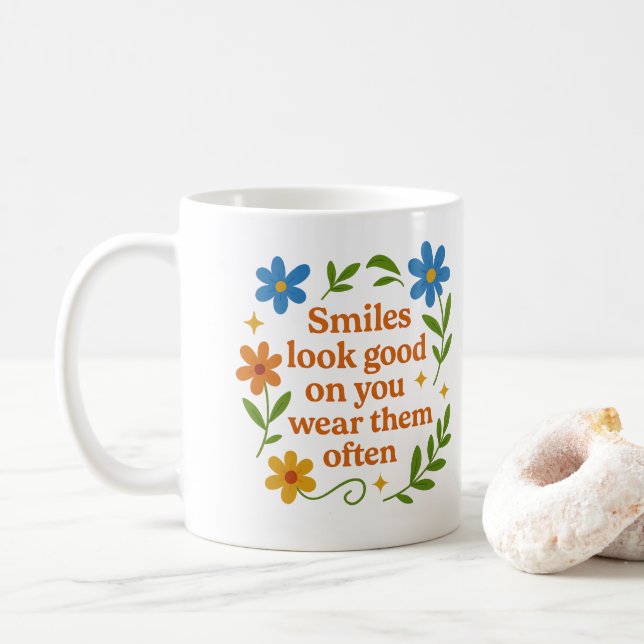 Smiles look good on you - Mug (Avec donut)