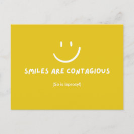 SMILES SIND KONTAGIÖSE, lustige Postkarten