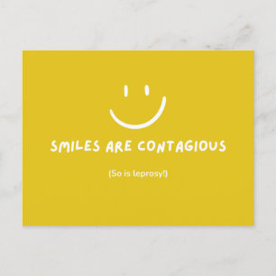 SMILES SIND KONTAGIÖSE, lustige Postkarten