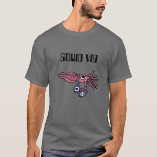 Smilesanim Funny Lila Tintenfisch Gaming Videospie T-Shirt