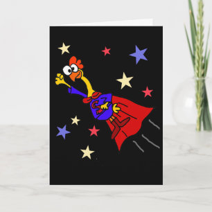 Smileteesfunny Lustiges Gummihuhn Fliegender Super Karte