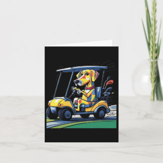 Smileteessports Funny Gelbe Labrador Dog Driving G Karte