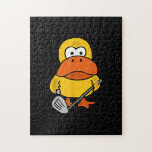 Smiletodays Funny Duck Playing Golf