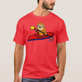 Smiletodaytees Funny Sloth Kayaking T-Shirt