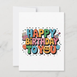 Smiley Alles Gute zum Geburtstag Einladung