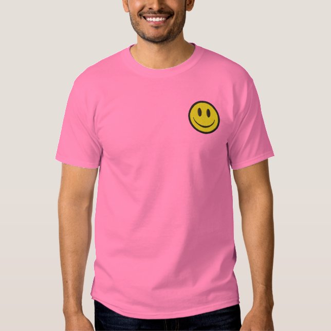 Smiley Besticktes T-Shirt (Vorderseite)