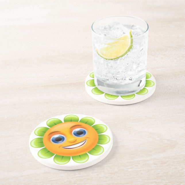 SMILEY BLUME UNTERSETZER (Seite)