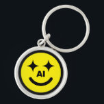 Smiley Face AI™ Keychain Schlüsselanhänger<br><div class="desc">Smiley Face AI™ Key Chains</div>