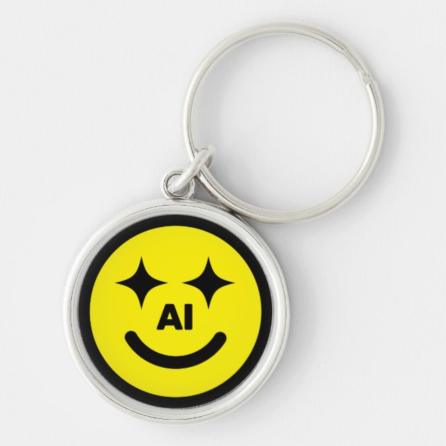 Smiley Face AI™ Schlüsselanhänger (Vorne)
