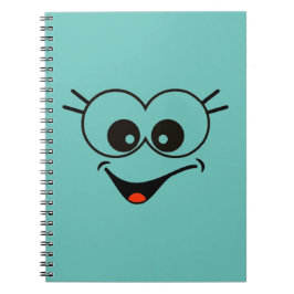 Smiley Face Spiral Photo Notebook Notizblock