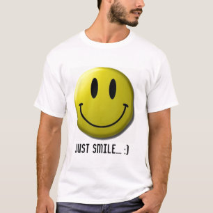 Smiley, gerade Lächeln…:) T-Shirt
