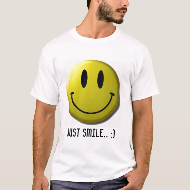 Smiley, gerade Lächeln…:) T-Shirt (Vorderseite)