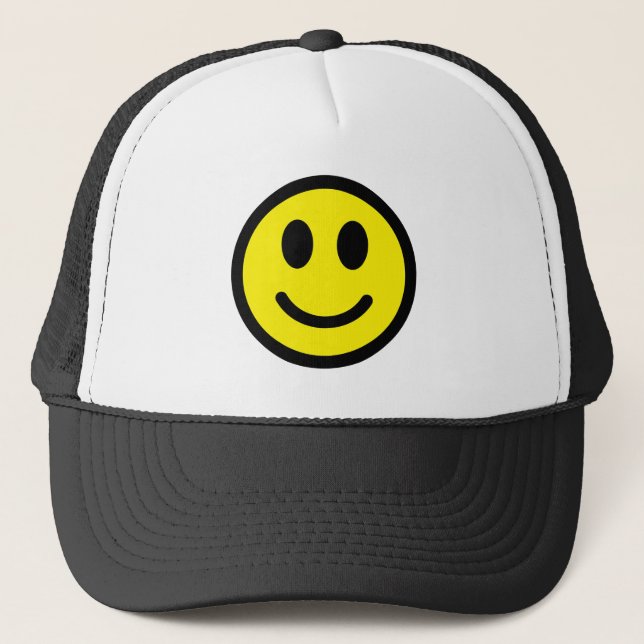 Smiley-Gesicht-Hüte Truckerkappe (Vorderseite)