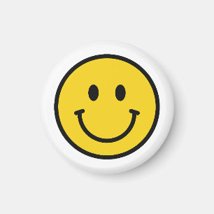 Smiley-Gesicht-Magnet. Lustiger Emoji Magnet